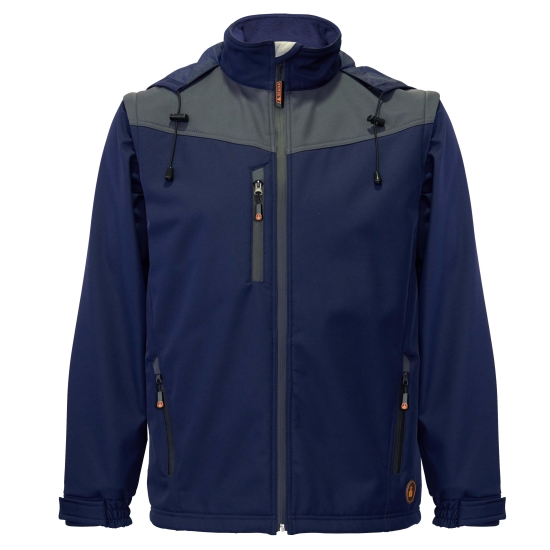 PLANET Softshell 2 en 1 detalles a contraste